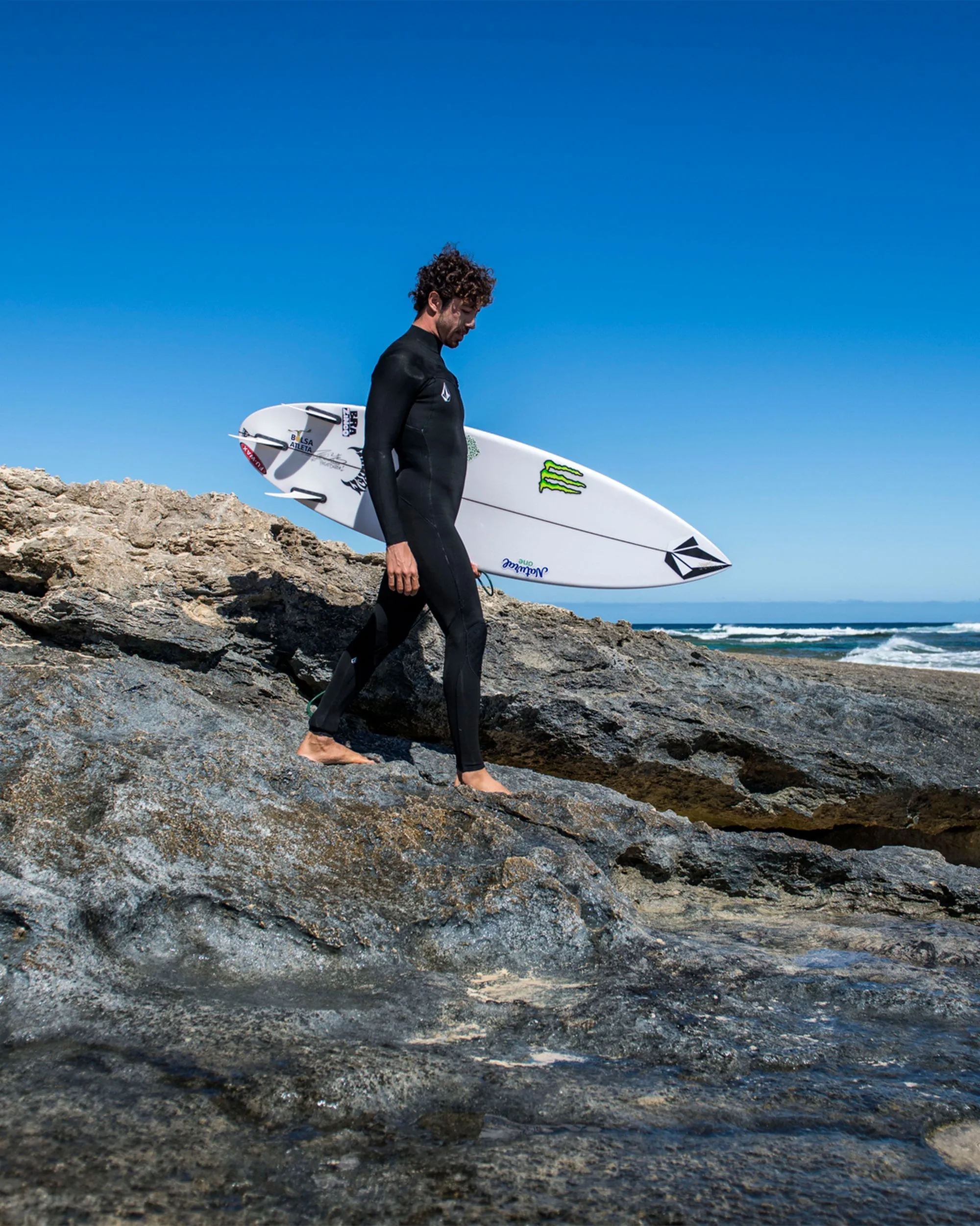 Combinaison de Surf Modulator Intégrale 4/3 mm Zippée Poitrine - BLACK
