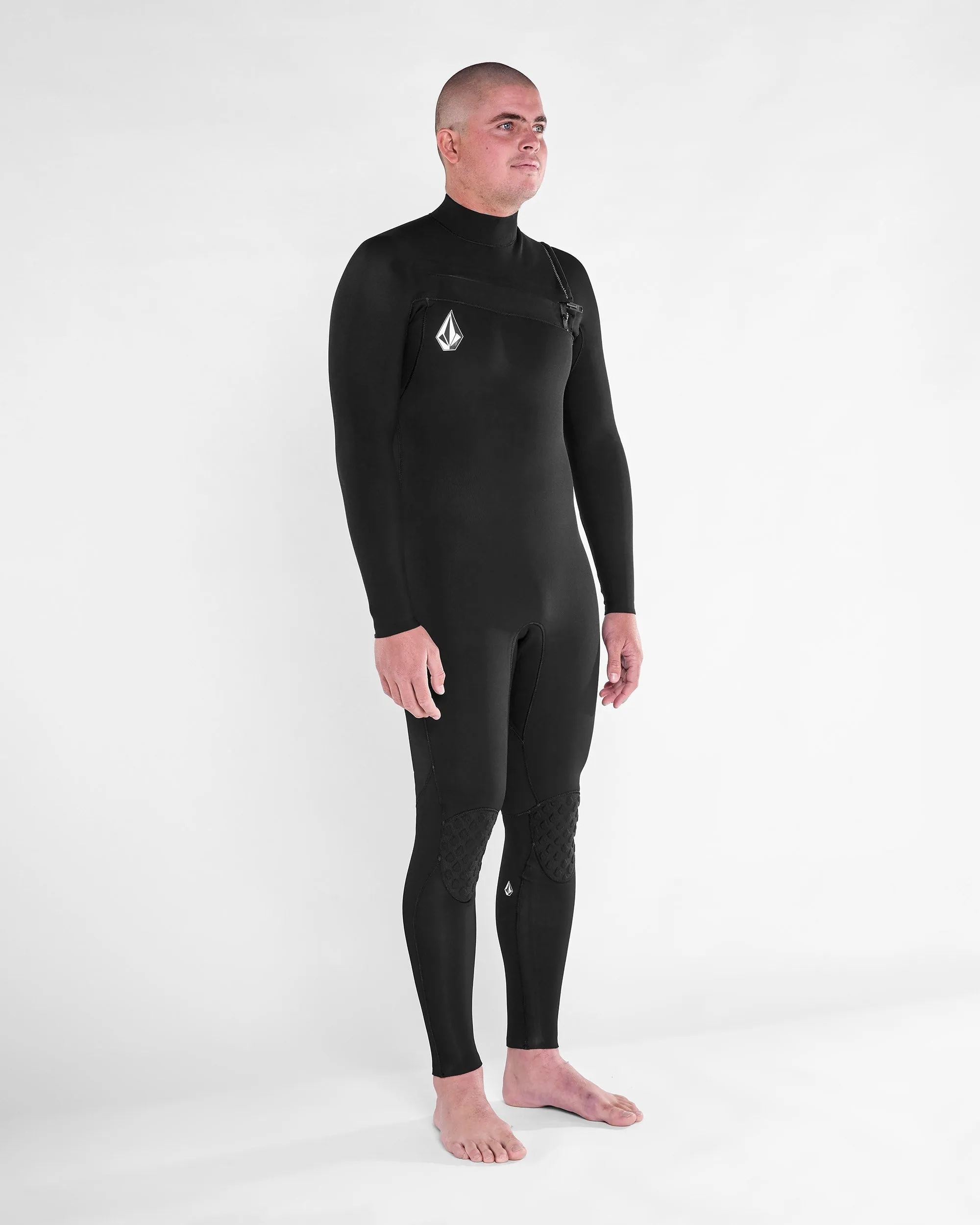 Combinaison de Surf Modulator Intégrale 4/3 mm Zippée Poitrine - BLACK