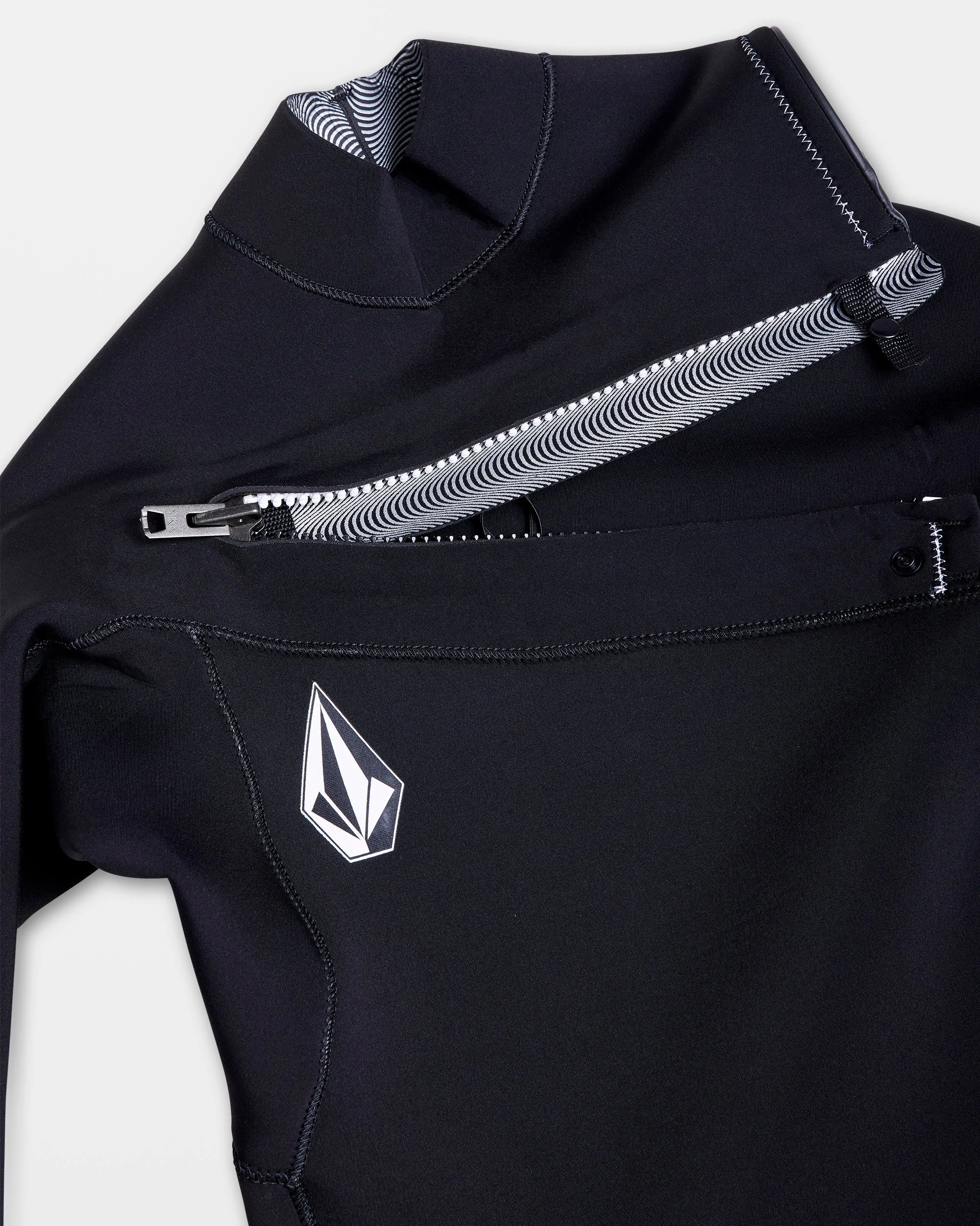 Combinaison de Surf Modulator Intégrale 4/3 mm Zippée Poitrine - BLACK