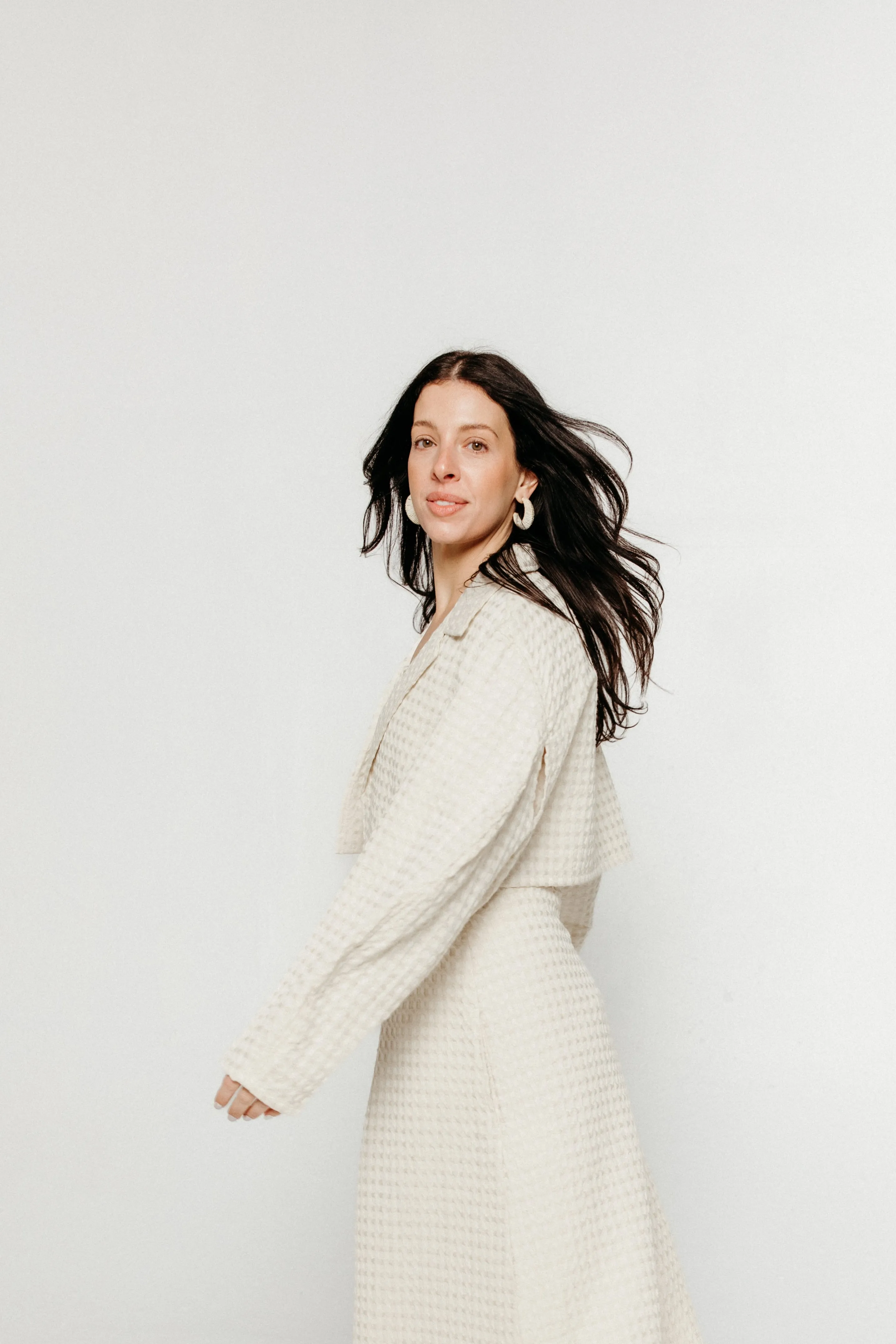 Crop Jacket Ecru