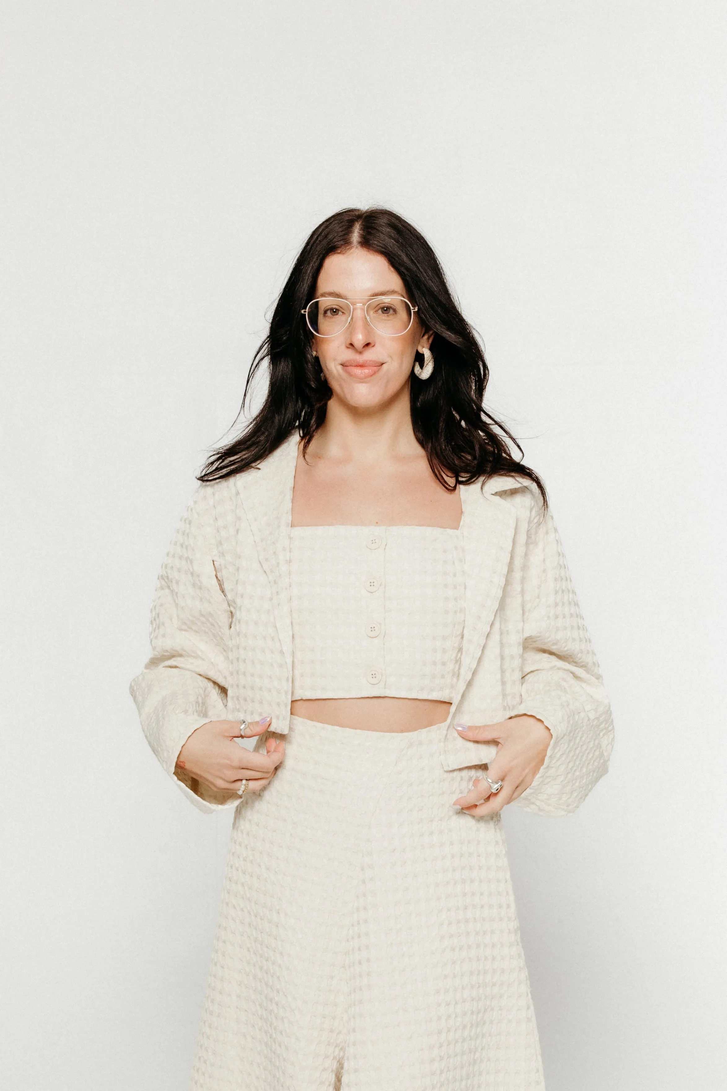 Crop Jacket Ecru
