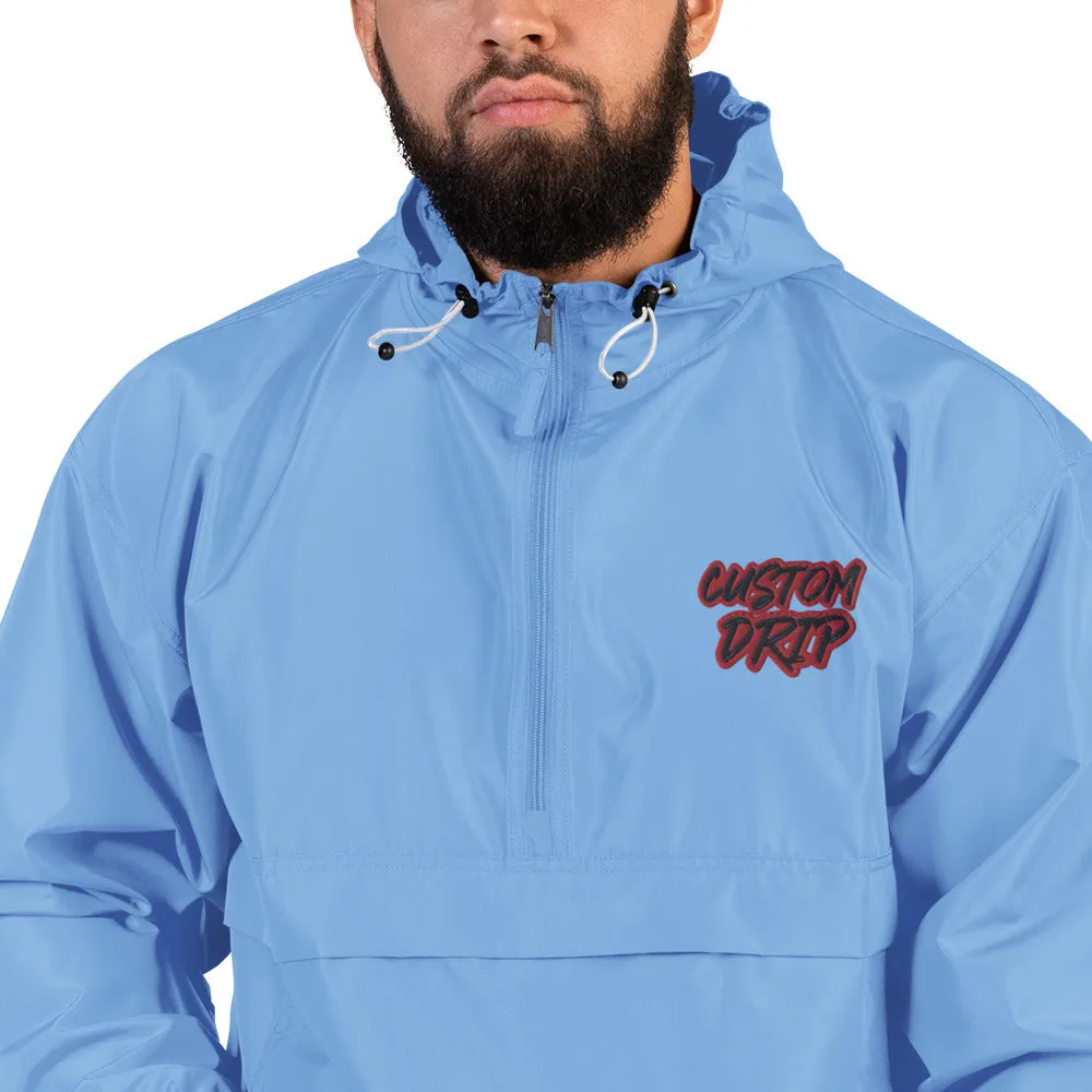 Custom Drip Embroidered Champion Packable Jacket