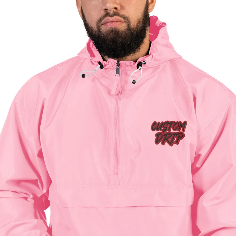 Custom Drip Embroidered Champion Packable Jacket