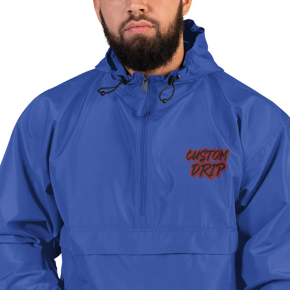 Custom Drip Embroidered Champion Packable Jacket