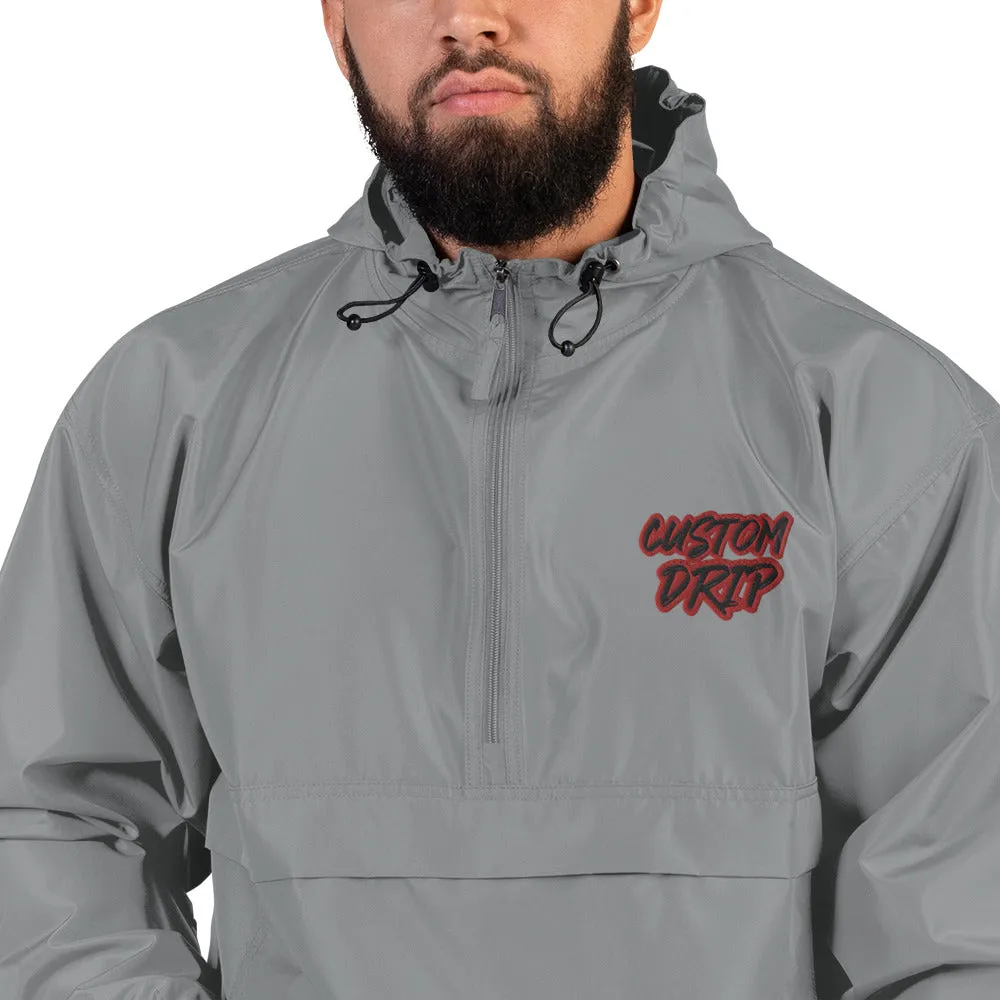 Custom Drip Embroidered Champion Packable Jacket