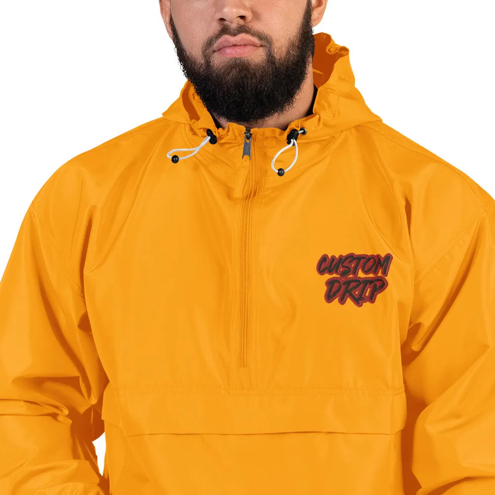 Custom Drip Embroidered Champion Packable Jacket