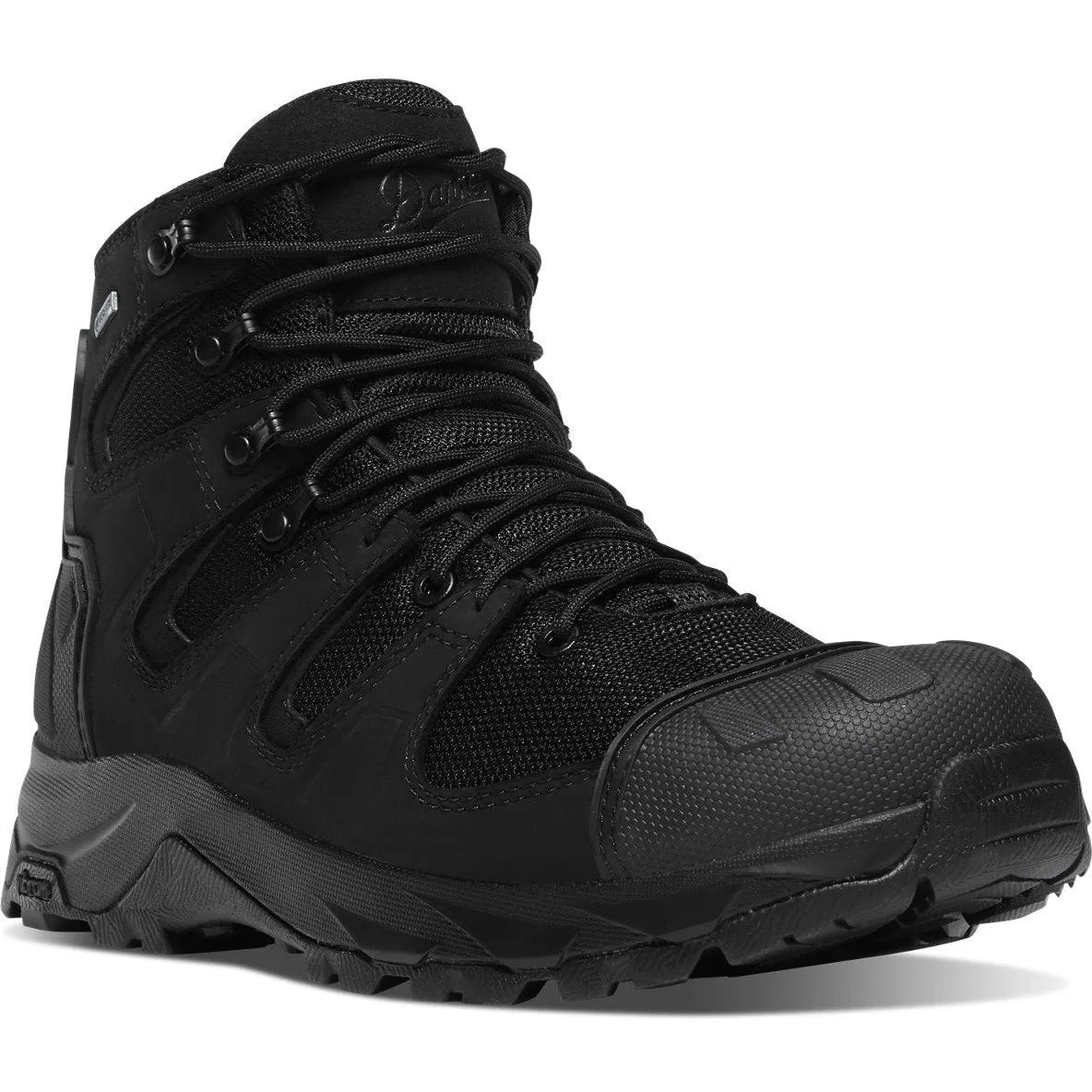 Danner Men's Downrange 6" Plain Toe WP Slip Resist Duty Boot -Black- 54021