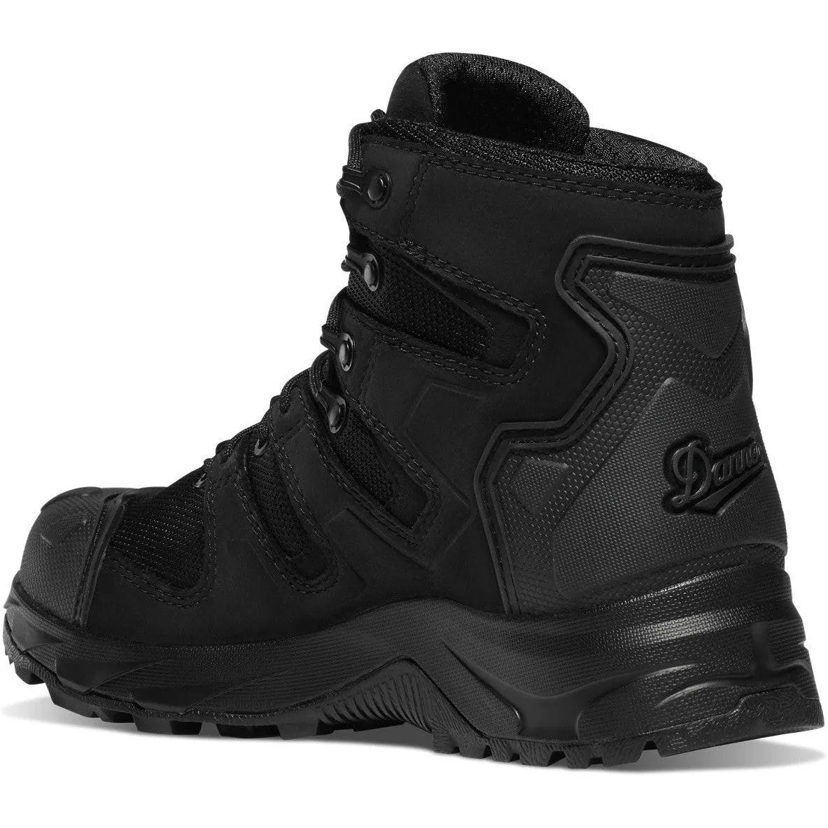 Danner Men's Downrange 6" Plain Toe WP Slip Resist Duty Boot -Black- 54021