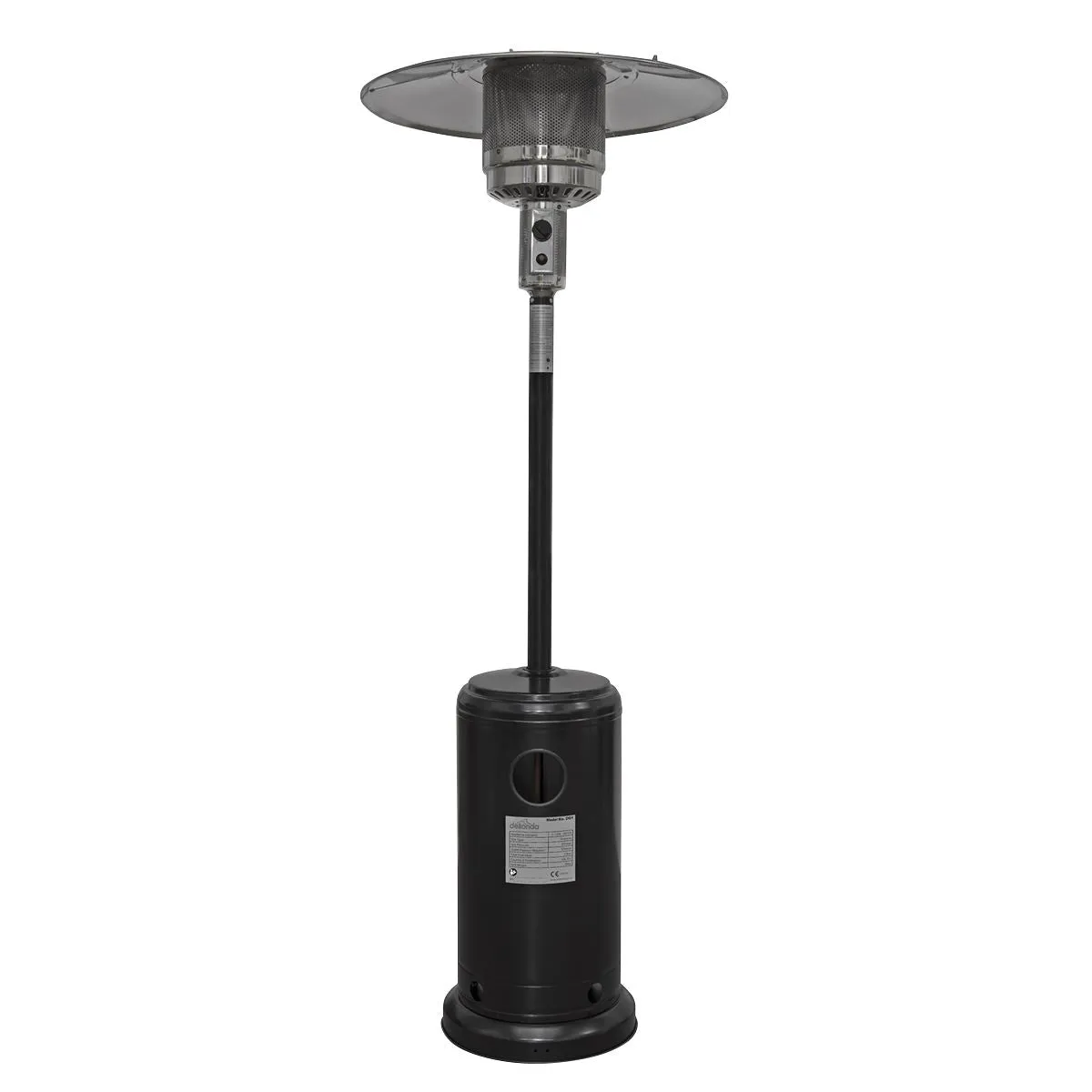 Dellonda Outdoor Garden Gas Patio Heater 13kW Commercial & Domestic Use, Black