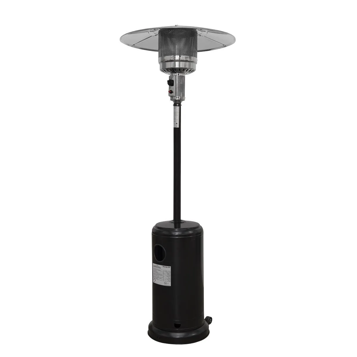 Dellonda Outdoor Garden Gas Patio Heater 13kW Commercial & Domestic Use, Black