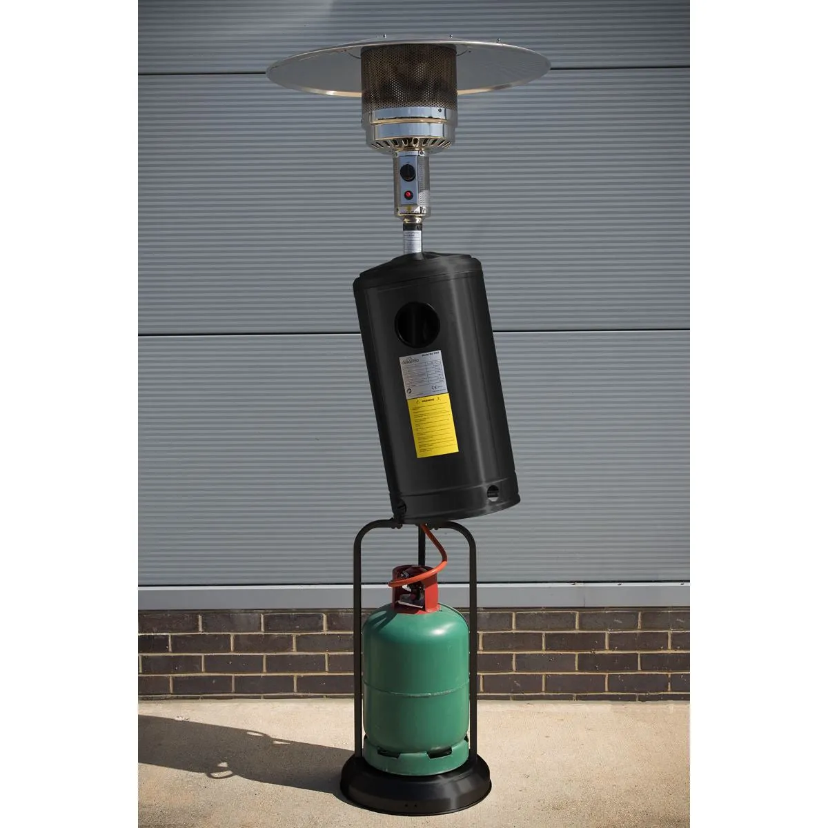 Dellonda Outdoor Garden Gas Patio Heater 13kW Commercial & Domestic Use, Black