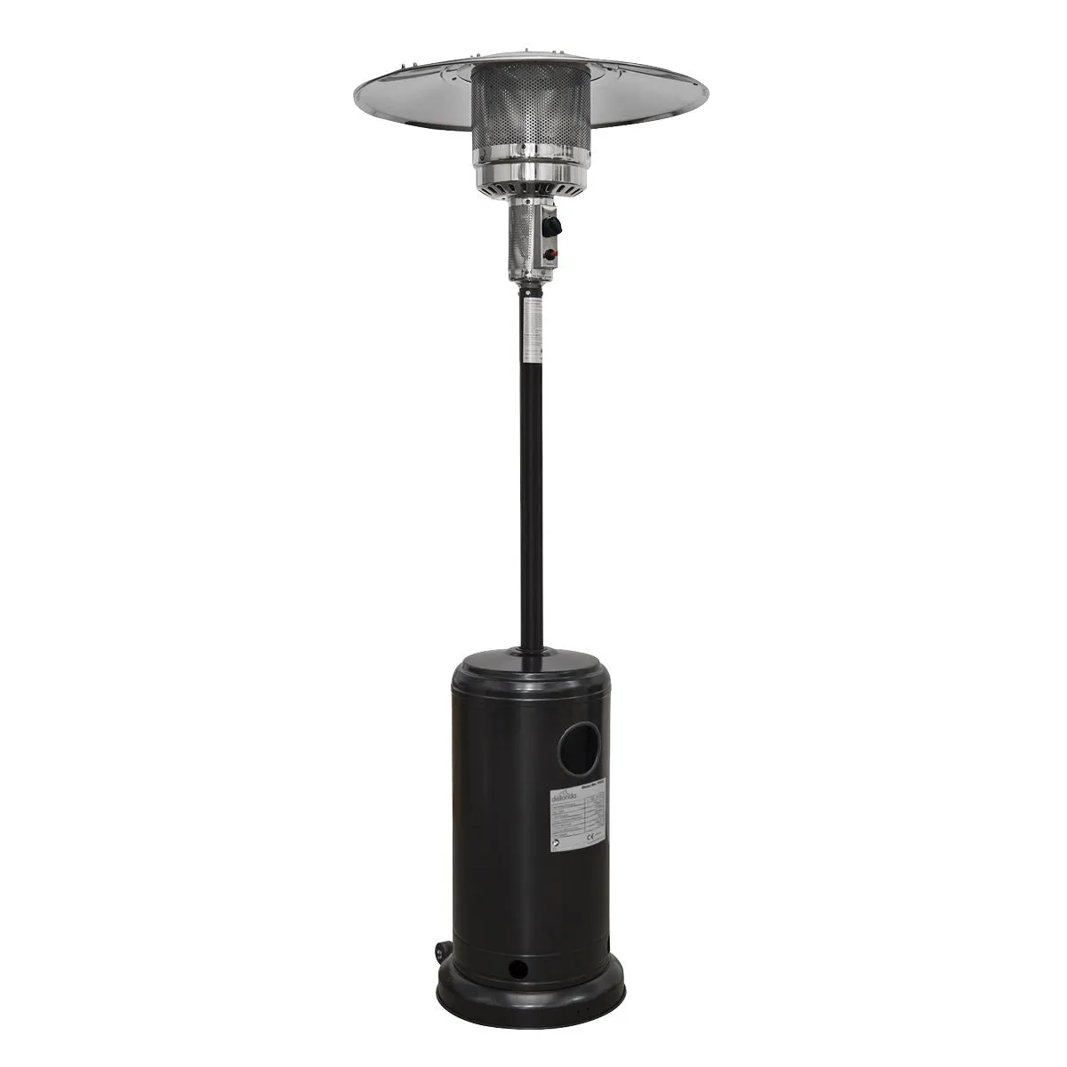 Dellonda Outdoor Garden Gas Patio Heater 13kW Commercial & Domestic Use, Black