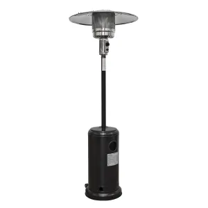 Dellonda Outdoor Garden Gas Patio Heater 13kW Commercial & Domestic Use, Black