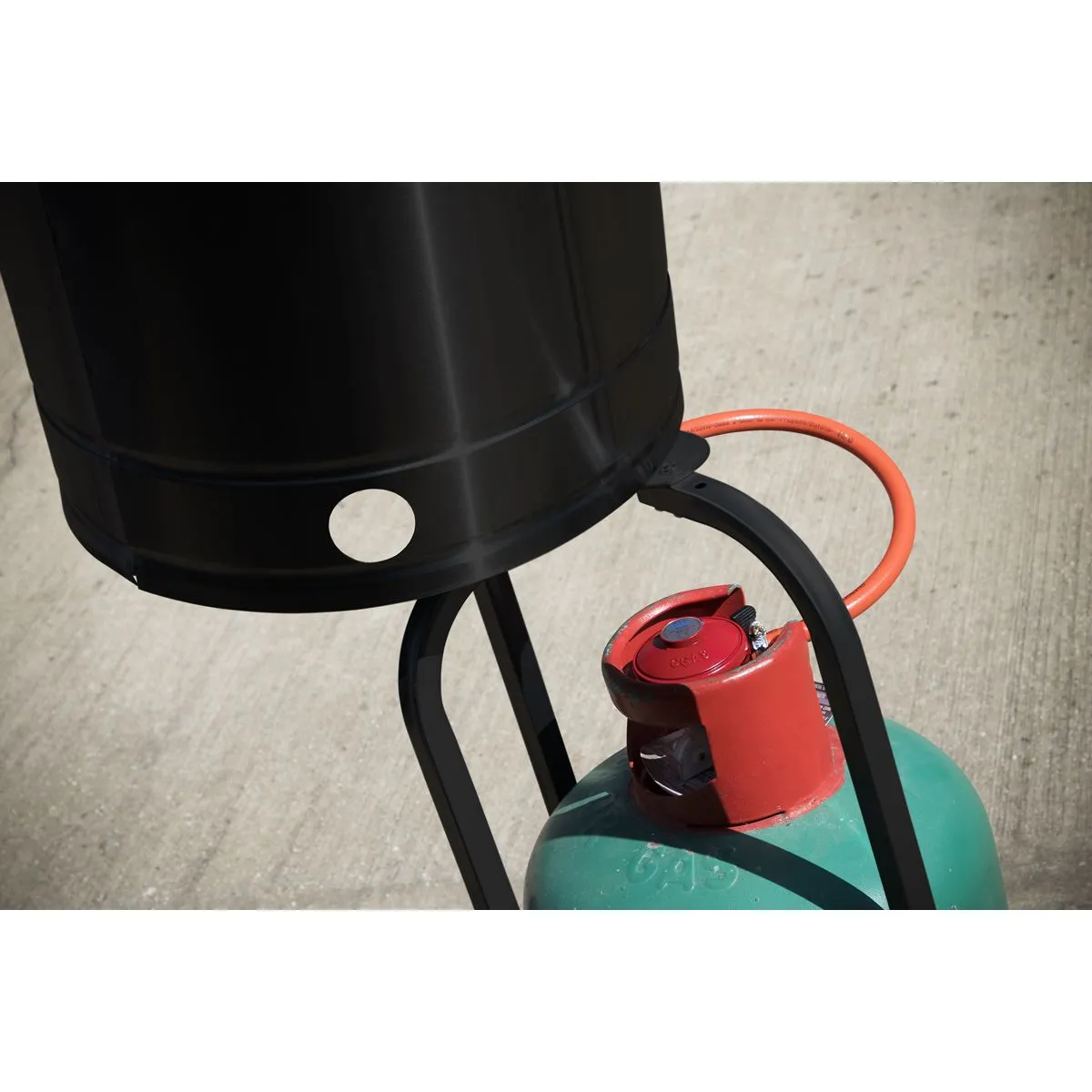 Dellonda Outdoor Garden Gas Patio Heater 13kW Commercial & Domestic Use, Black