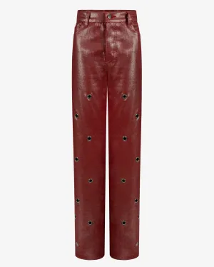 Denim Grommet Pant