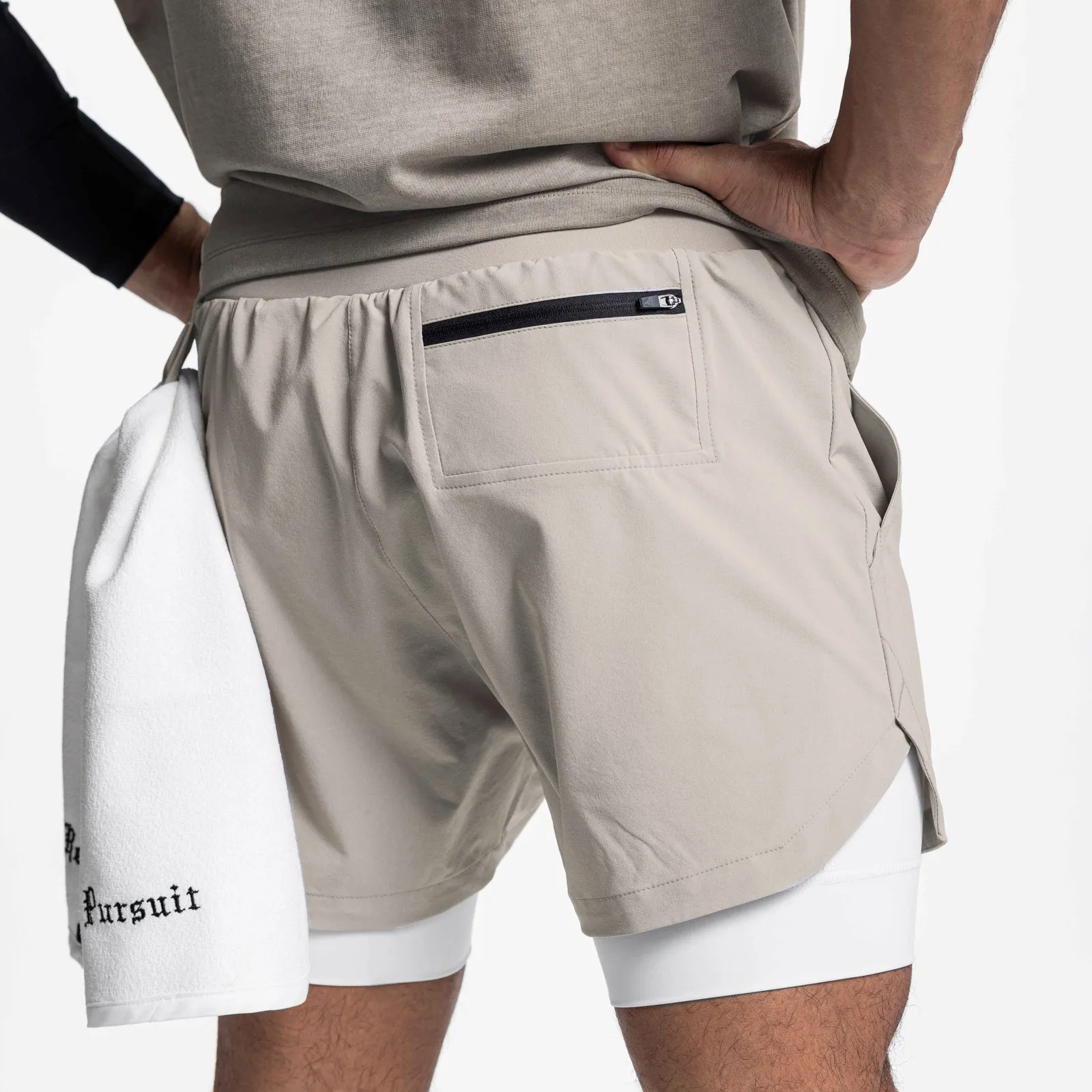 ESSENTIAL COLORFUL POCKET 2 IN 1 5'' INSEAM RUNNING SHORTS