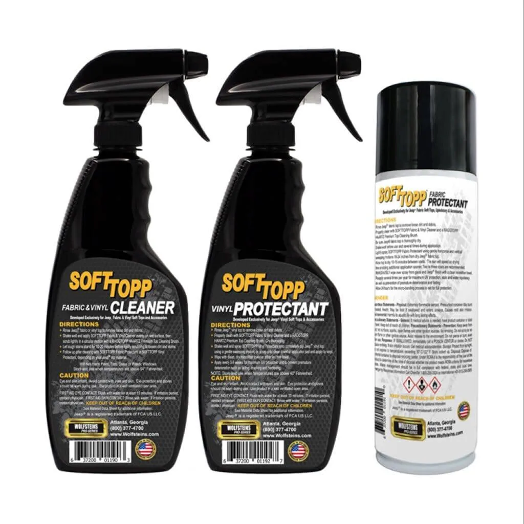 FABRIC & VINYL SOFT TOP CLEANER AND PROTECTANT KIT