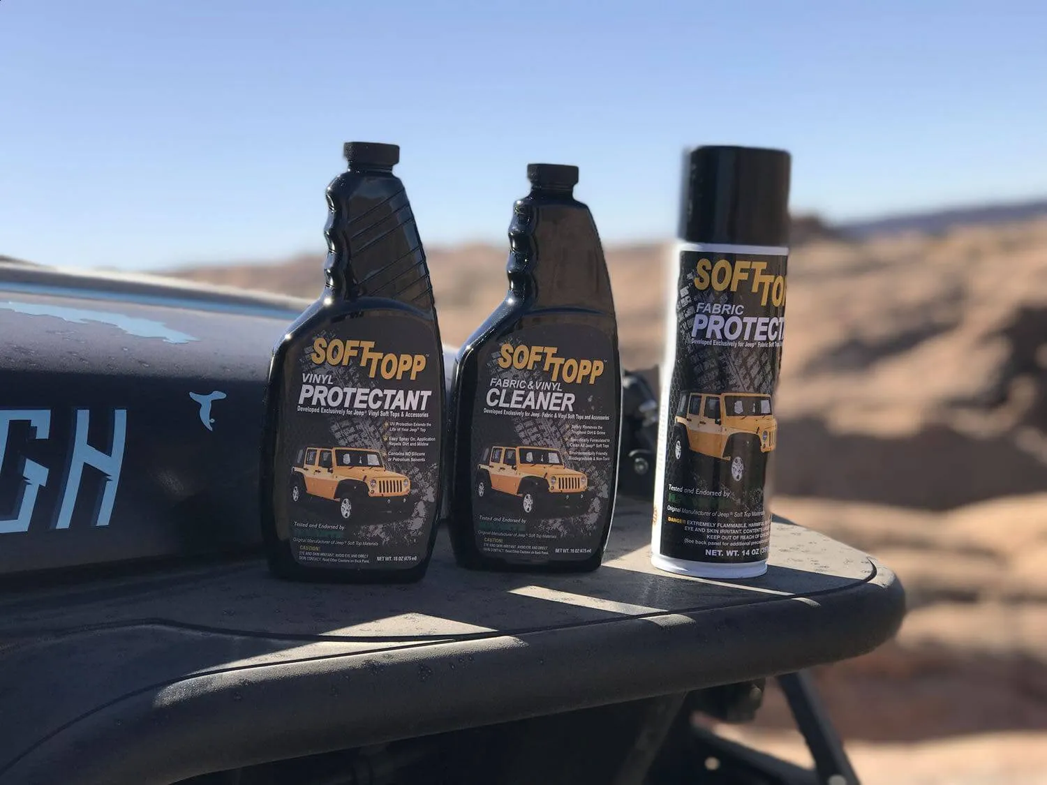 FABRIC & VINYL SOFT TOP CLEANER AND PROTECTANT KIT
