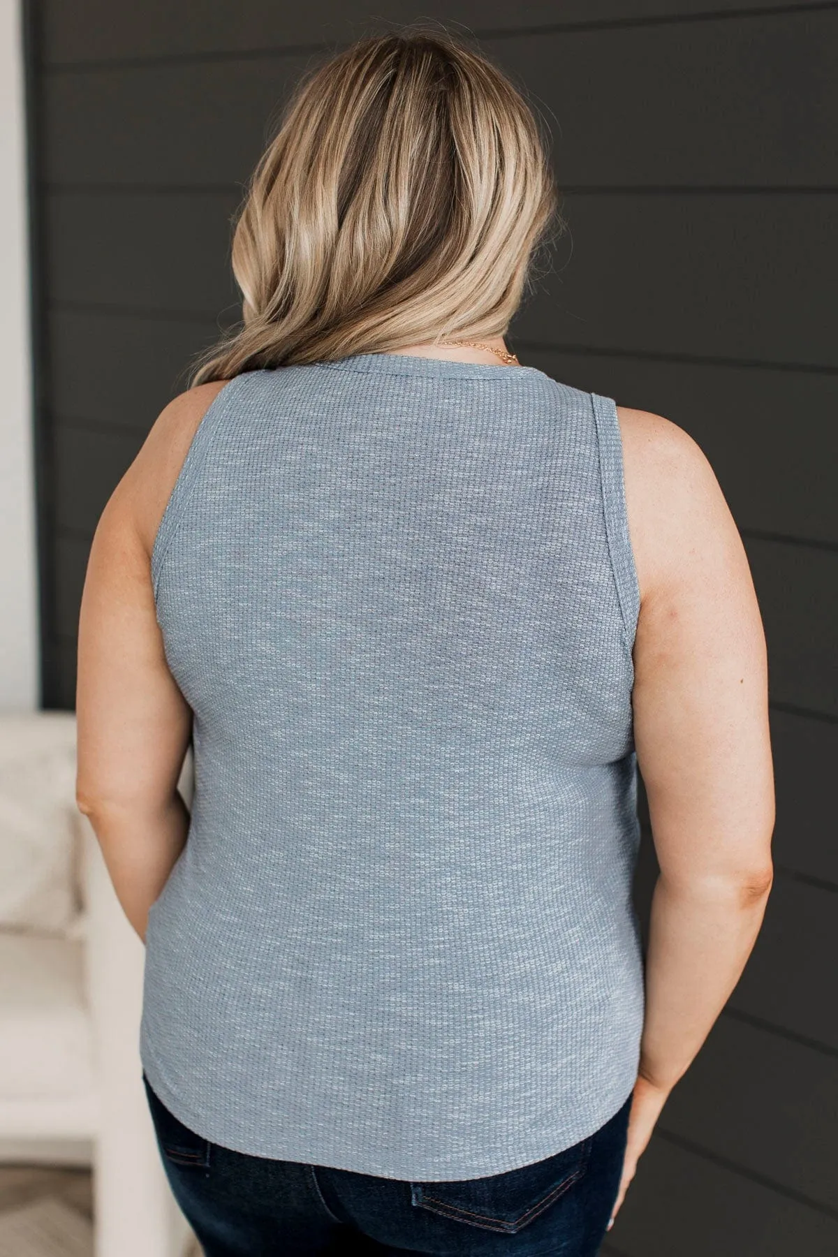 Find Me Again Lightweight Tank Top- Denim