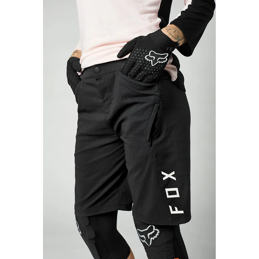FOX WOMENS RANGER SHORTS [BLACK]