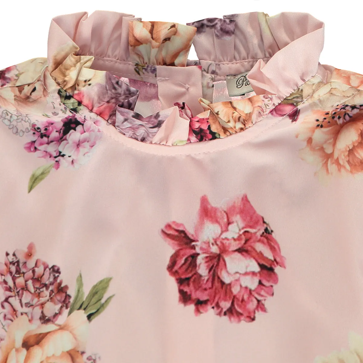 Girl Pink Floral Blouse