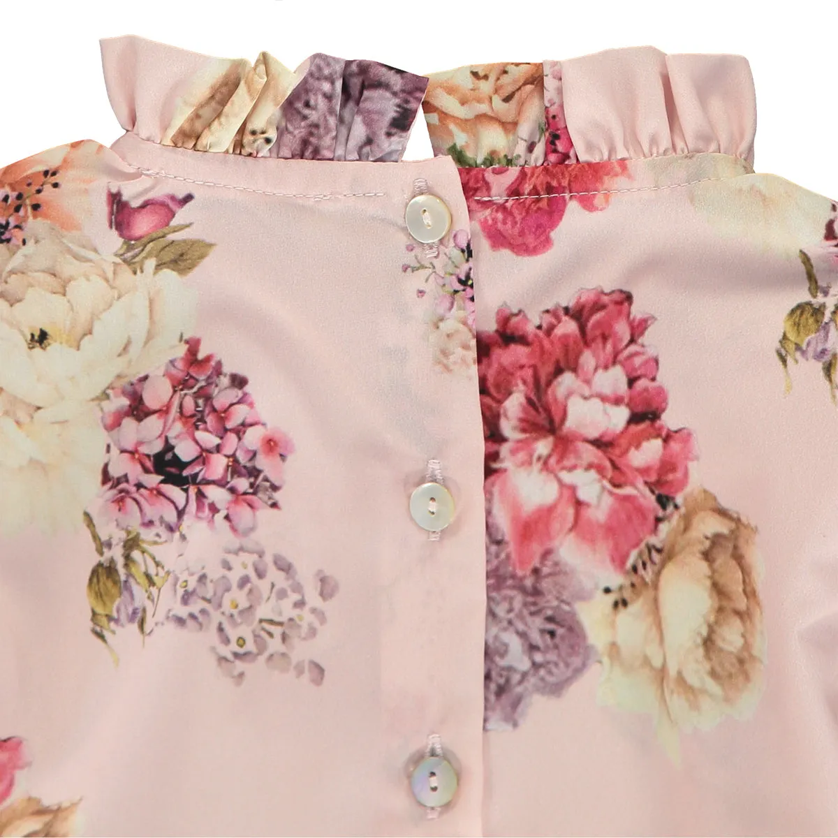 Girl Pink Floral Blouse