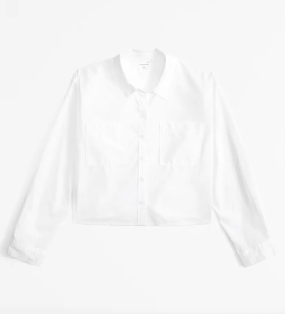 Girls Lightweight Cropped Shirt