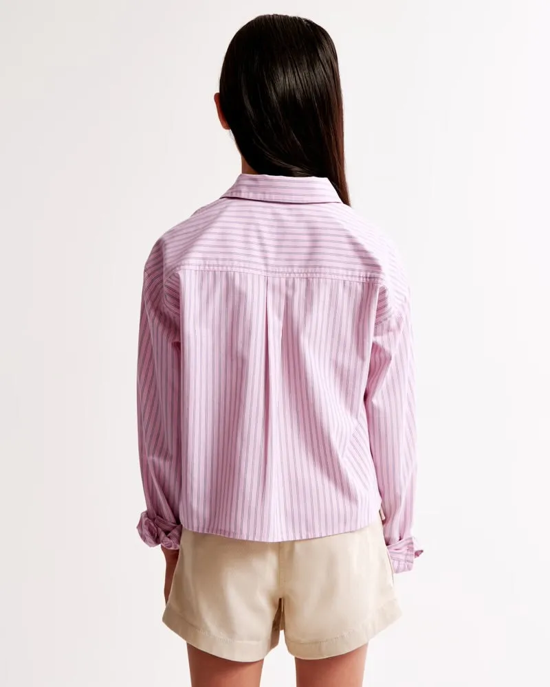 Girls Lightweight Cropped Shirt