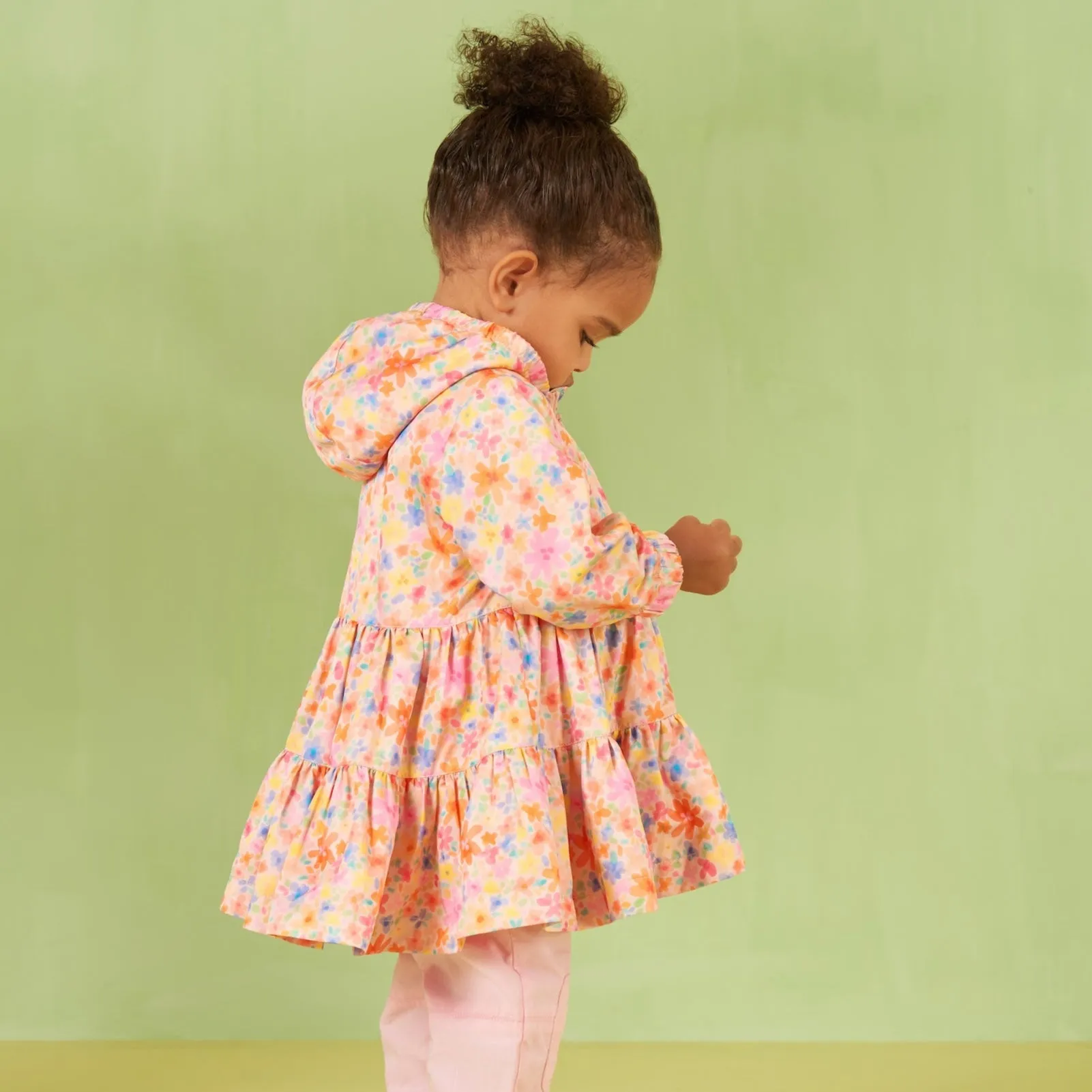 Girls Orange Cantaloupe Coat