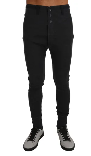 Gray Cashmere Stretch Winter Thermal Bottoms