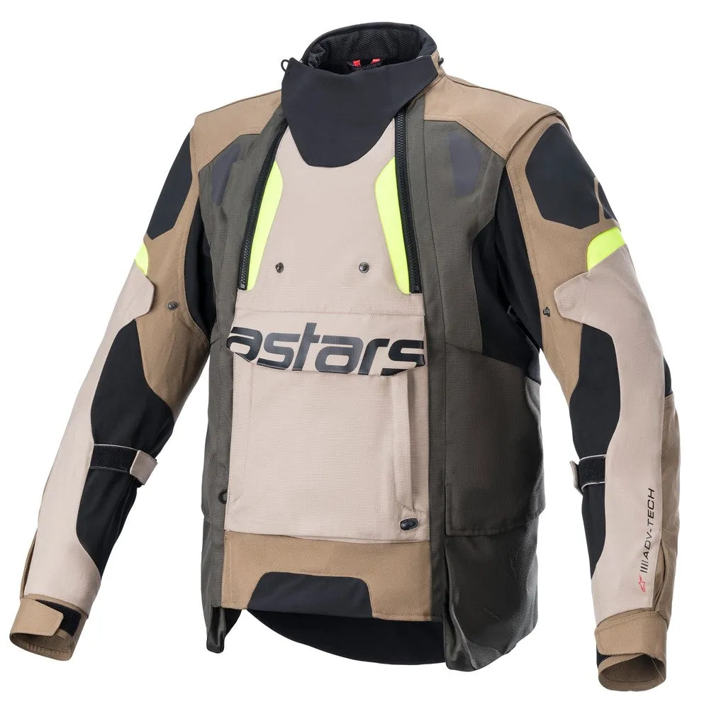 Halo Drystar Jacket Dark Khaki/Sand/Yellow Fluoro M