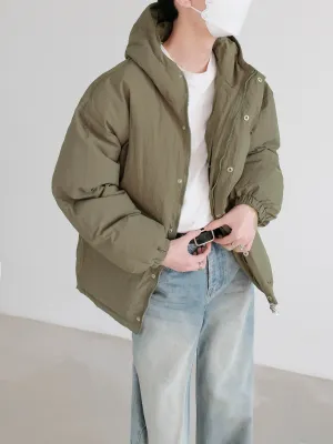 Hooded Insulated Large Pocket Jacket