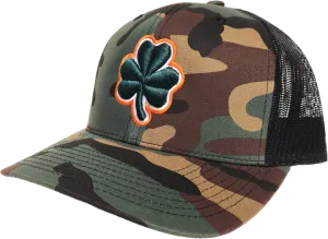 Irish Trucker Cap Essence Clover 2 Camo