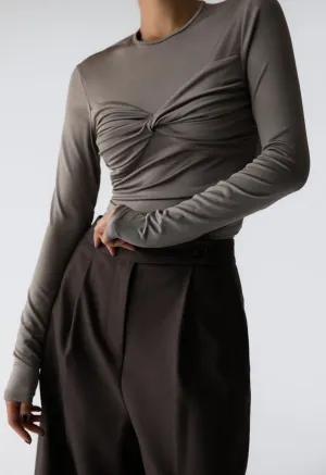 Jana Top in Brown