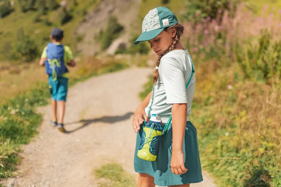 Jupe short de randonnée - MH100 grise et - enfant 7-15 ans
