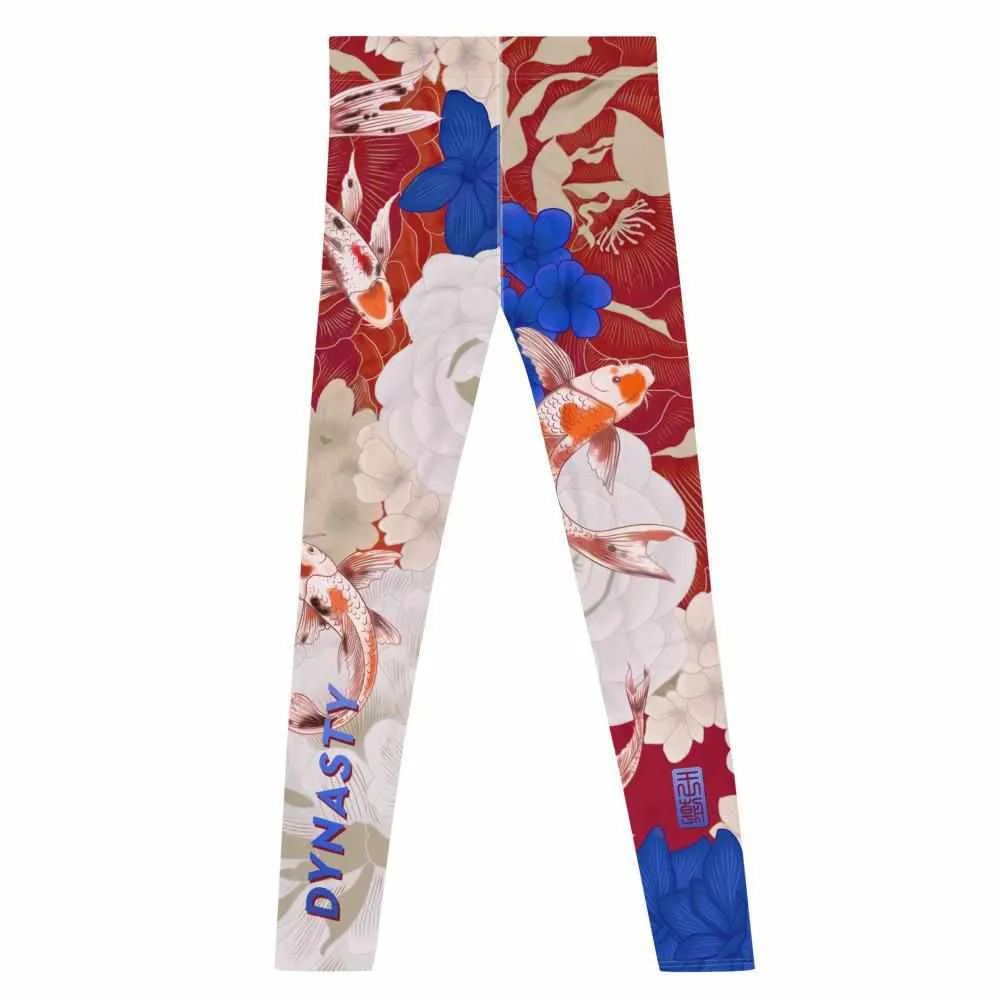 Koi Garden Grappling Spats (Blue / Red)