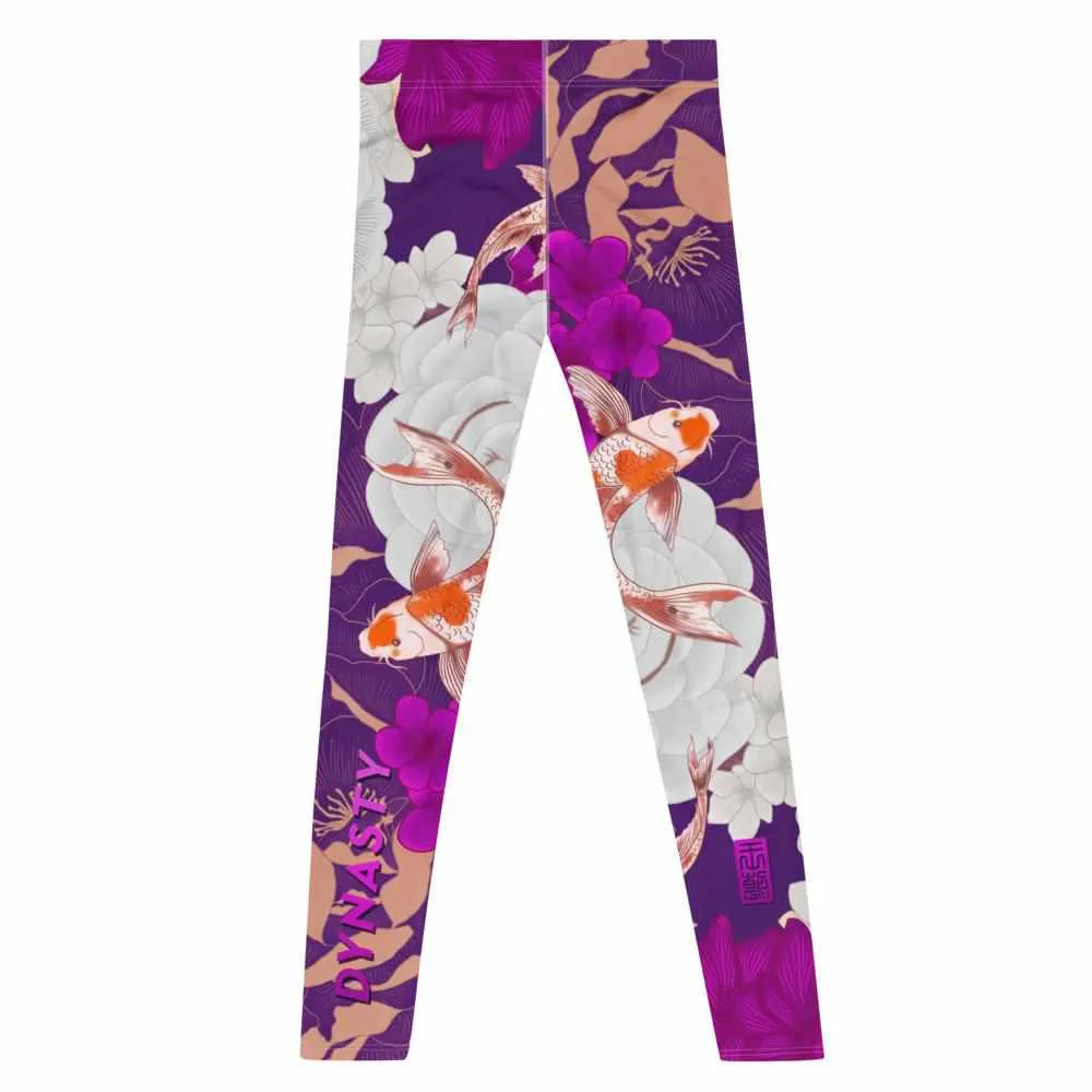 Koi Garden Grappling Spats (Pink / Purple)