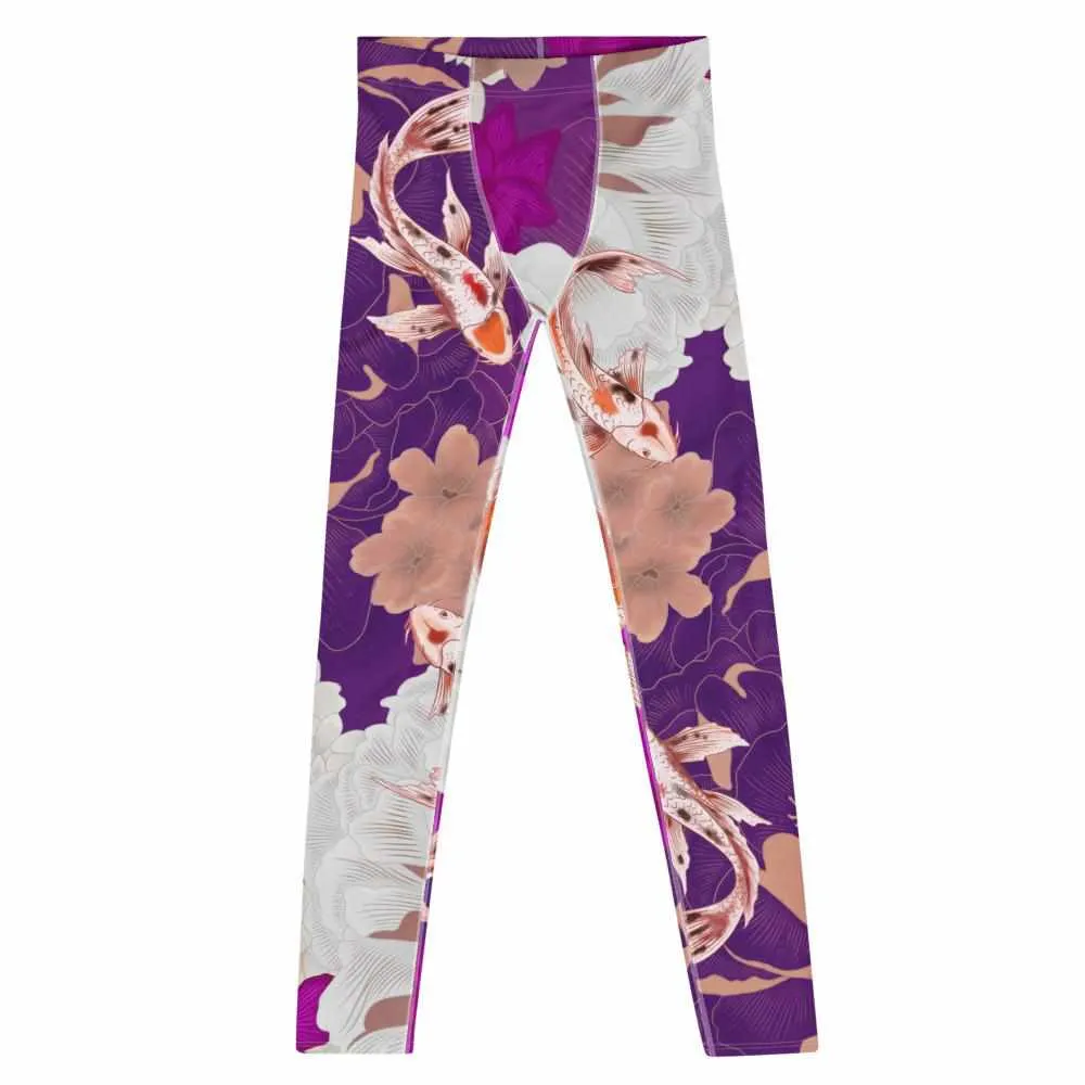 Koi Garden Grappling Spats (Pink / Purple)