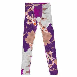 Koi Garden Grappling Spats (Pink / Purple)
