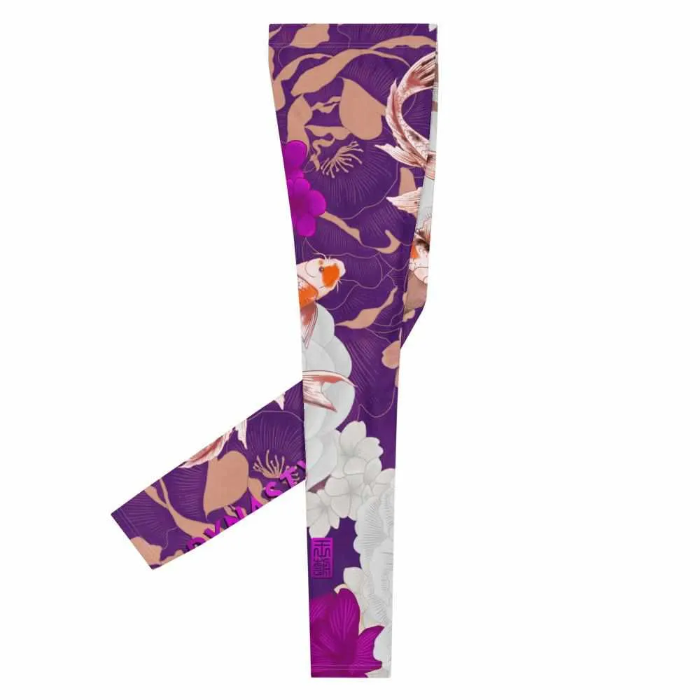 Koi Garden Grappling Spats (Pink / Purple)