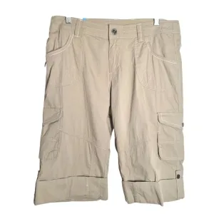 Kuhl Kurve Womens Kontra Activewear Capris &amp; Shorts Khaki 10 Hiking Outdoors