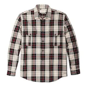 Lightweight Alaskan Guide Shirt | Off White Black/Red Plaid