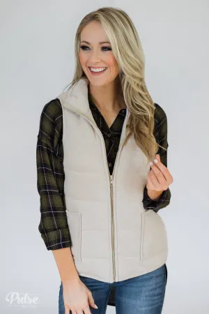 Lightweight Soft Vest- Oatmeal
