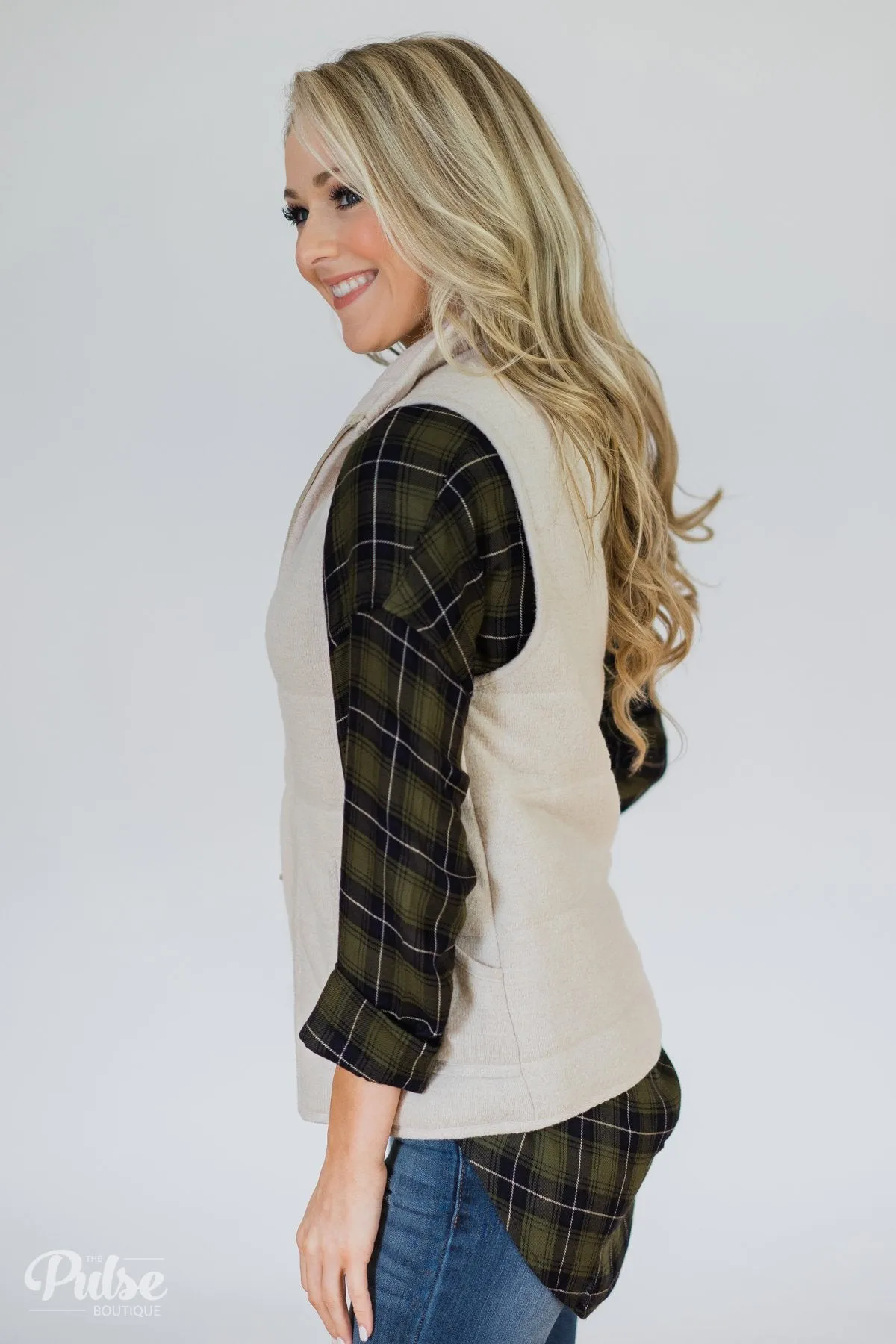 Lightweight Soft Vest- Oatmeal