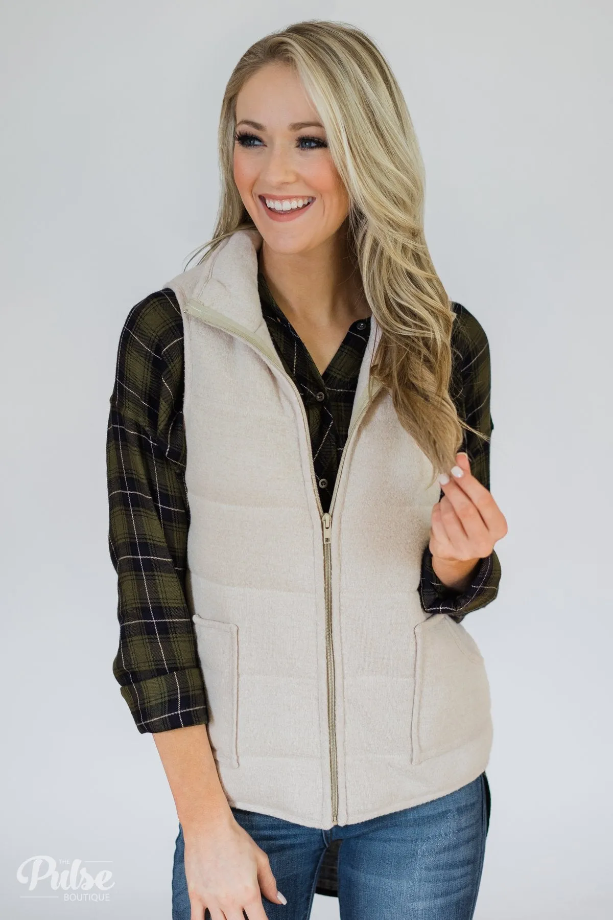 Lightweight Soft Vest- Oatmeal