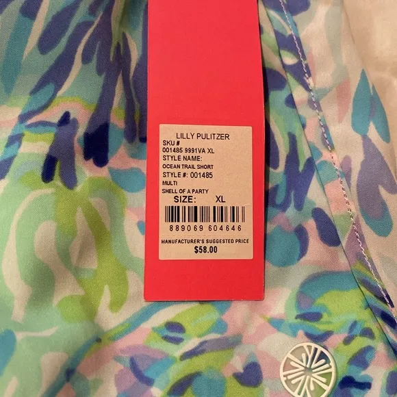Lilly Pulitzer Ocean Trail Short Size XL