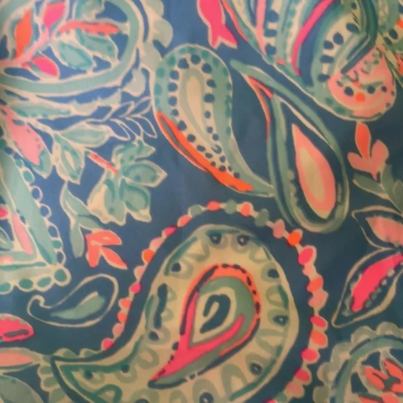 Lilly Pulitzer Ocean Trail Shorts Luxletic In Zanzibar Blue Fish Kiss Size XS