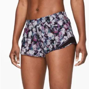 Lululemon Hotty Hot Short II 2.5&quot; Utopia Multi Deep Phantom 6 Running Pickleball