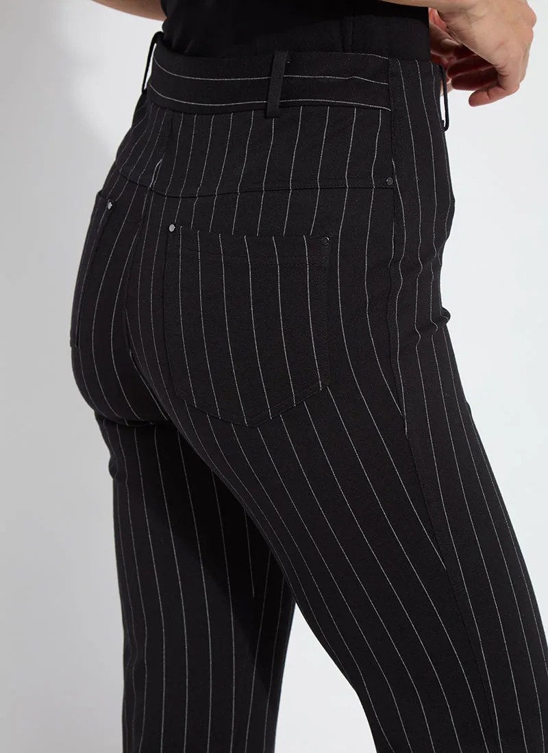 Lysse Soft Black Stripe Baby Boot Ankle Pants