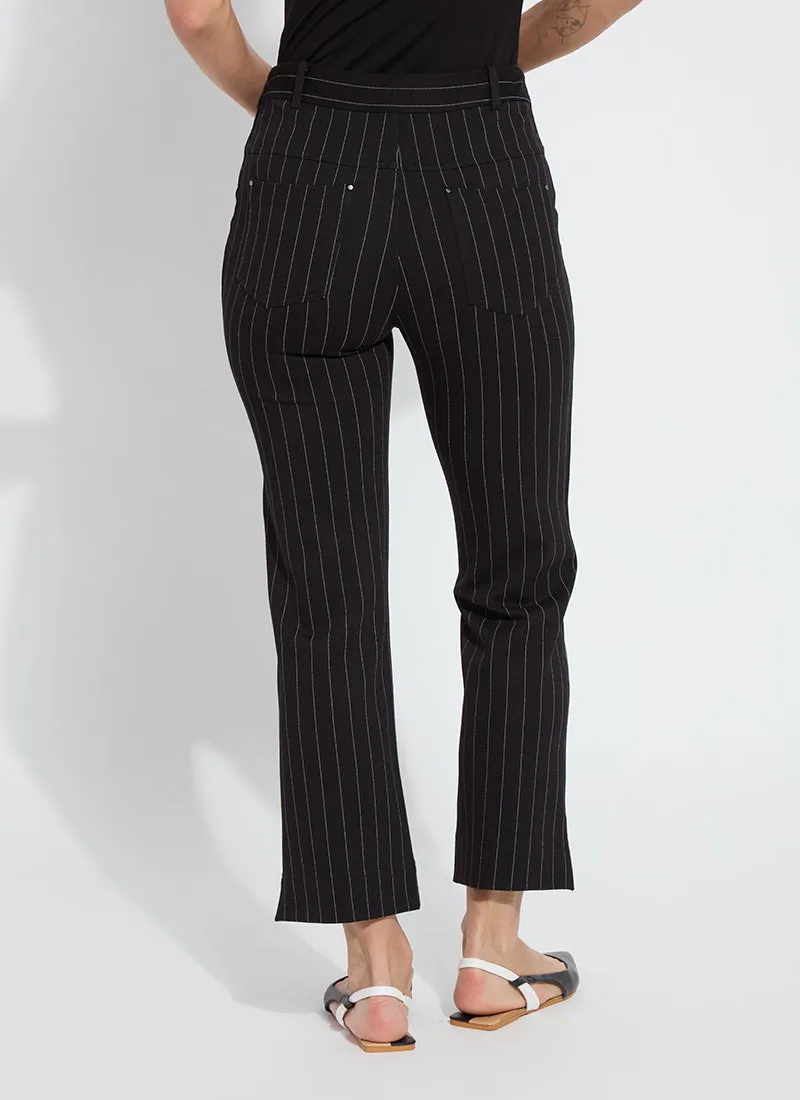 Lysse Soft Black Stripe Baby Boot Ankle Pants